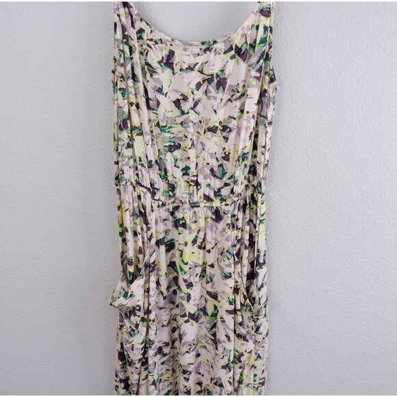 Cabi Womens Rayon Pattern Handkerchief Hem Midi Dress, small - Picture 6 of 11